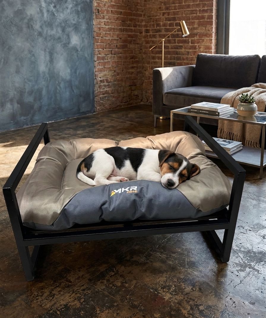 Cama Torino con Jack Russell Terrier